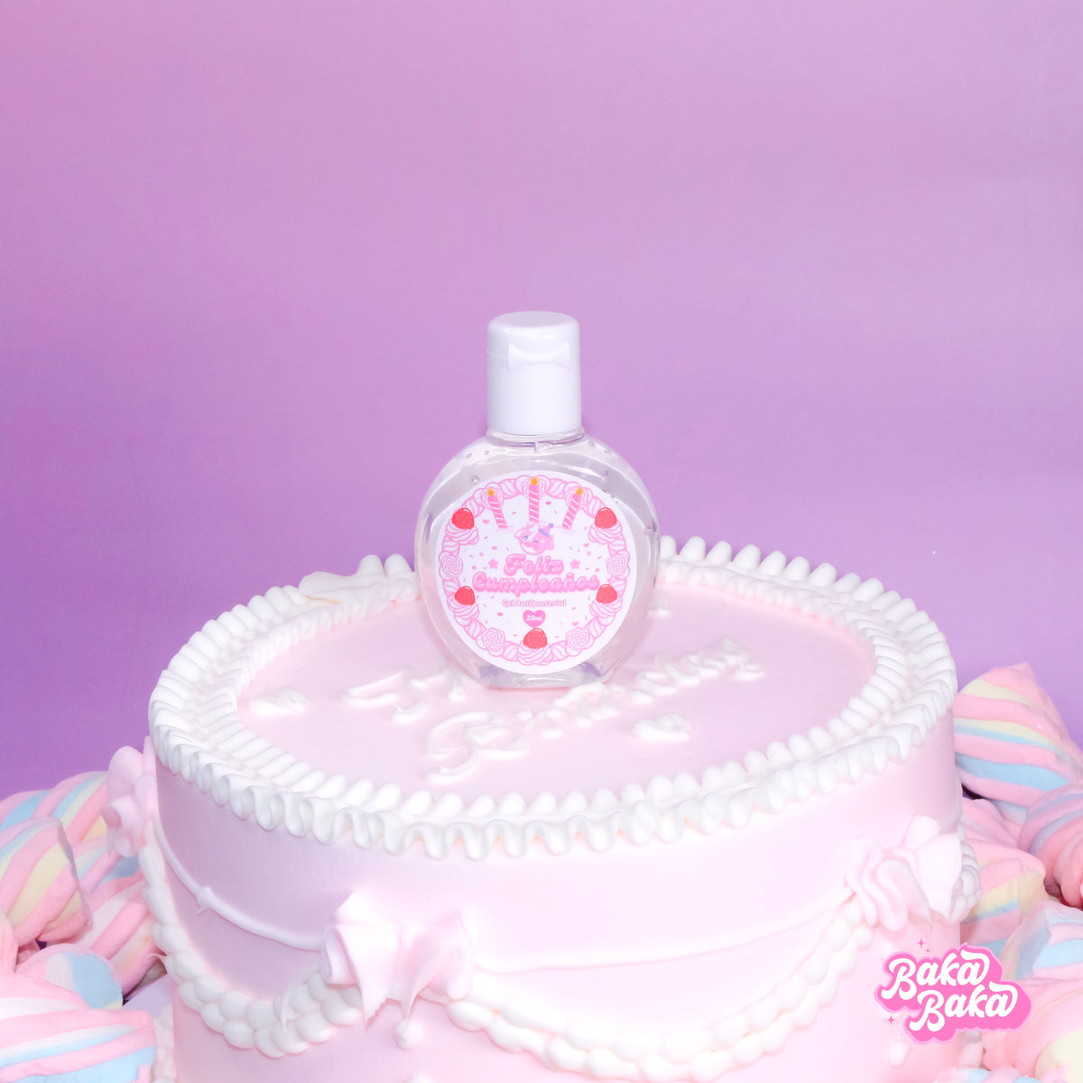 Pastel de Cumpleaños Gel Antibacterial | Birthday Cake