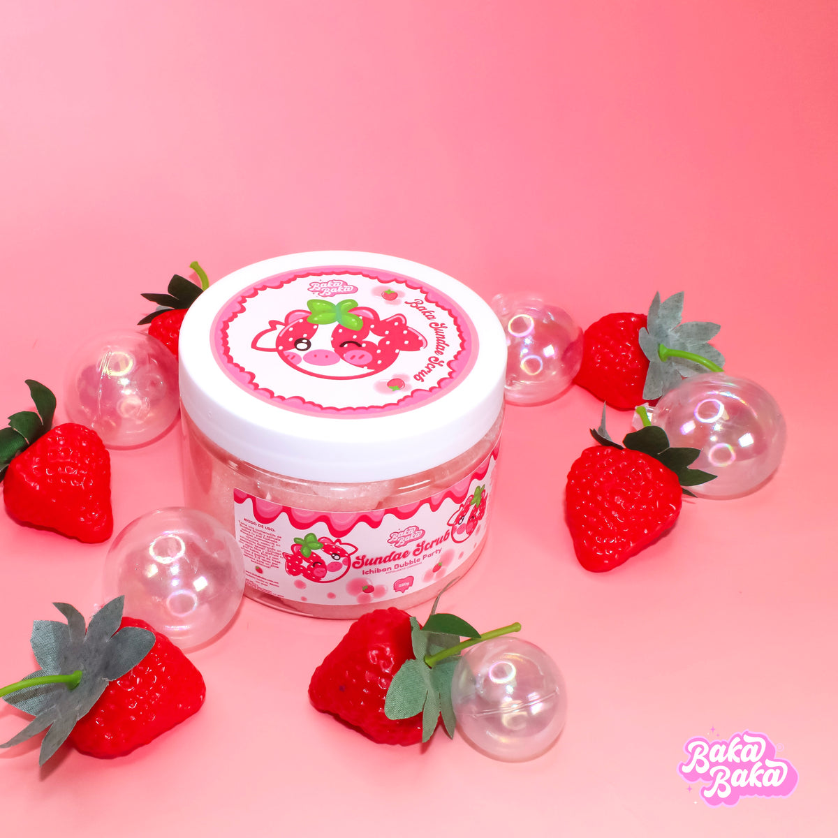 Ichiban Bubble Party Sundae Scrub/ Exfoliante Corporal | Strawberry Soda