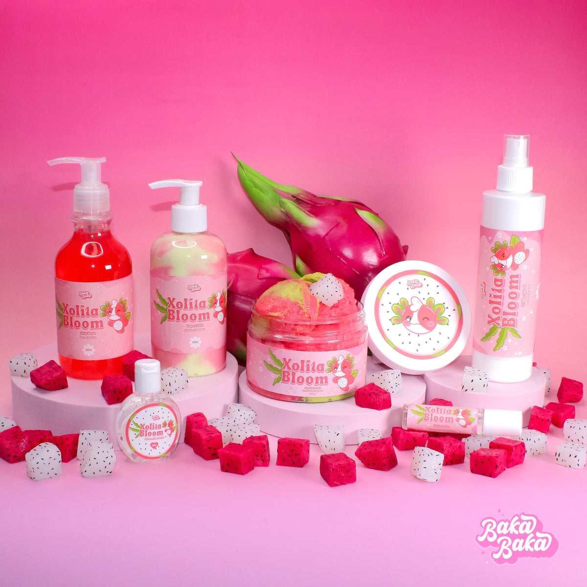 Baka Kit Xolita Bloom / Colección Corporal Completa | Dragón Fruit