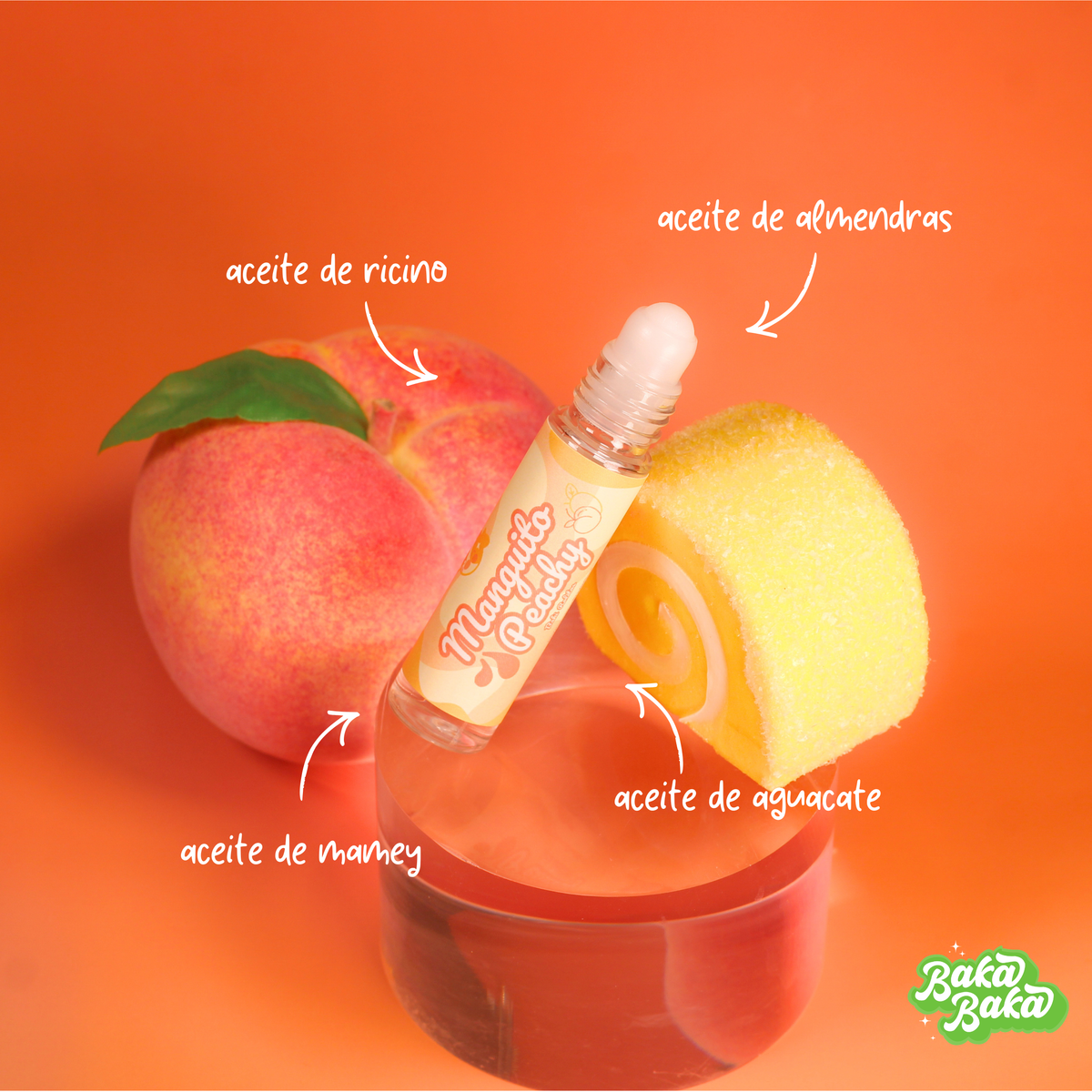 Baki Rolito Manguito Peachy/ Perfume en Aceite Roll-On