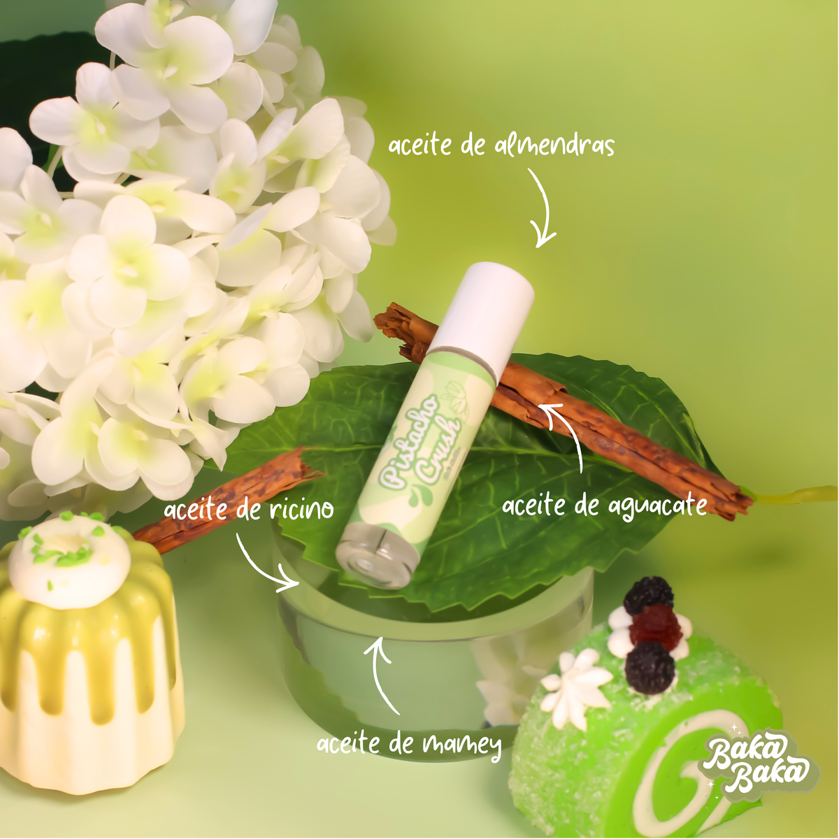 Baki Rolito Pistacho Crush/ Perfume en Aceite Roll-On
