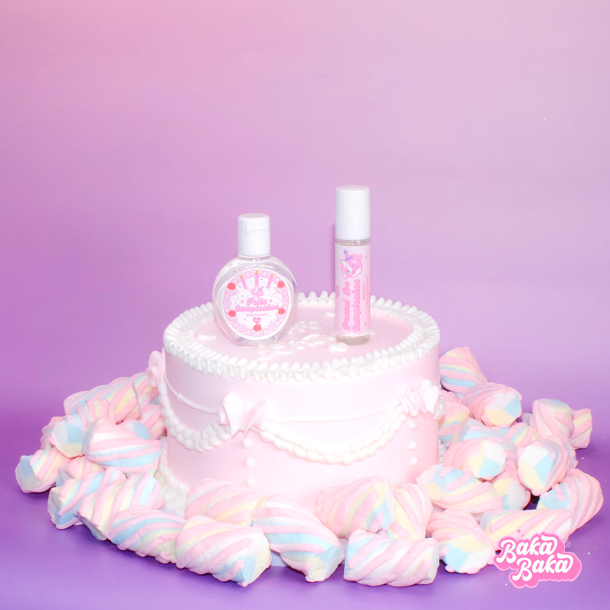 Pocket Duo Pastel de Cumpleaños/ Perfume en Aceite + Gel Antibacterial | Birthday Cake