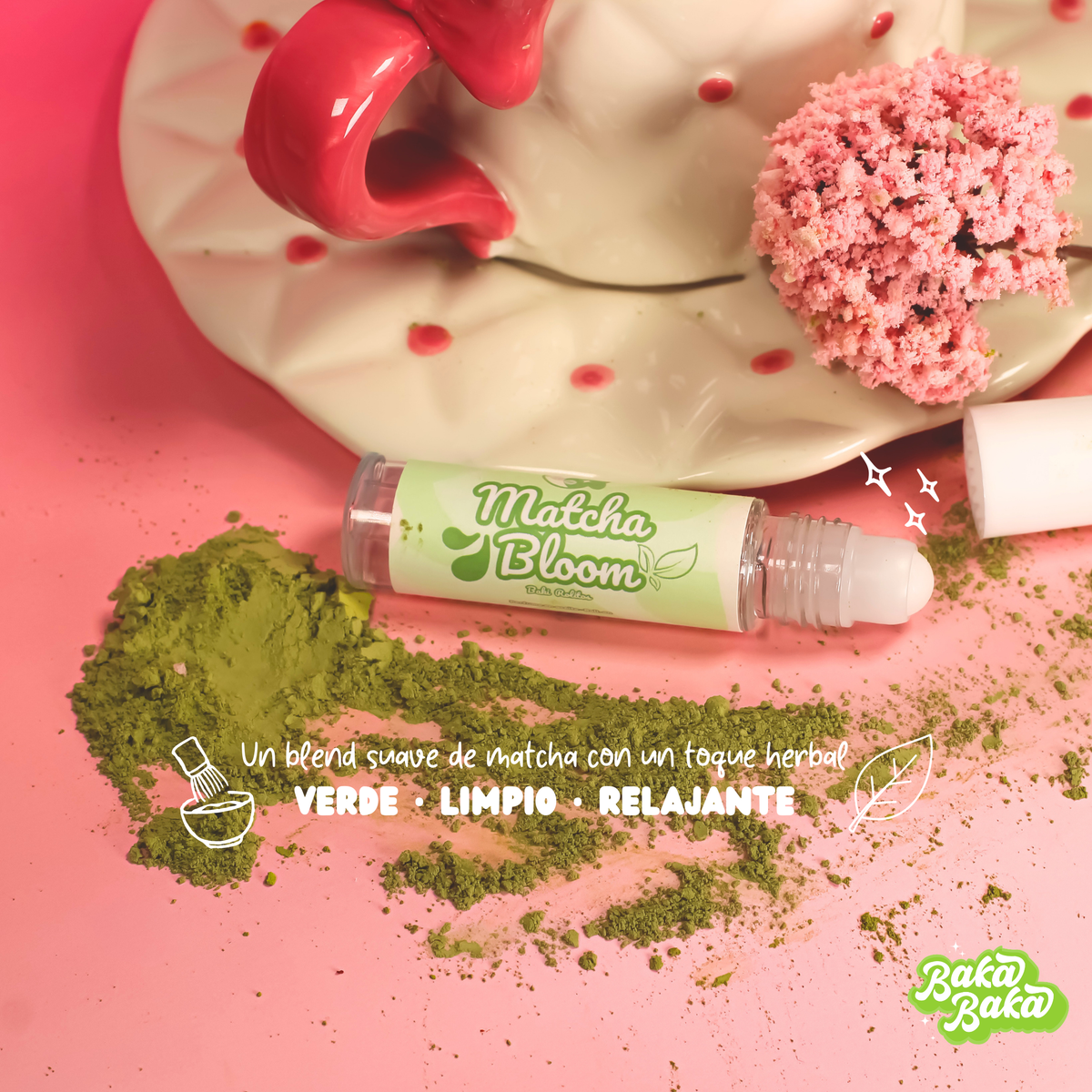 Baki Rolito Matcha Bloom/ Perfume en Aceite Roll-On