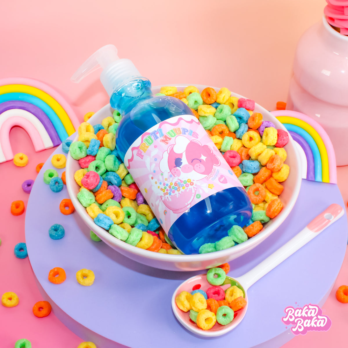 Bubble Duo Fruti Muupis/ Exfoliante y Gel de Ducha | Tropical Fruit