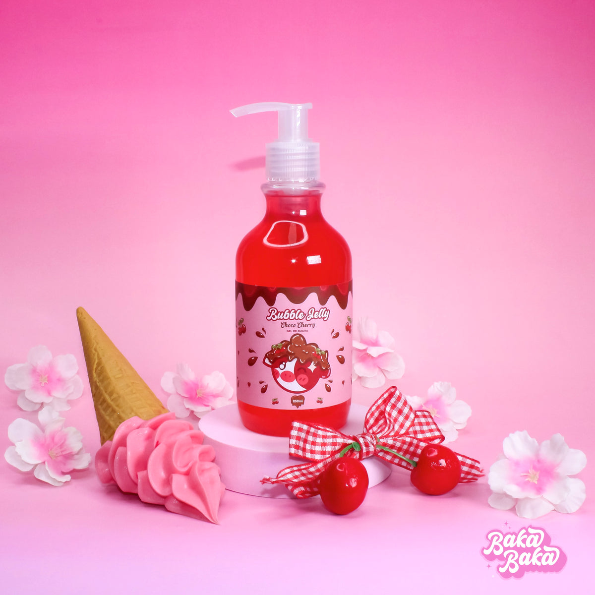 Bubble Duo Choco Cherry/ Exfoliante y Gel de Ducha | Candy Cherry