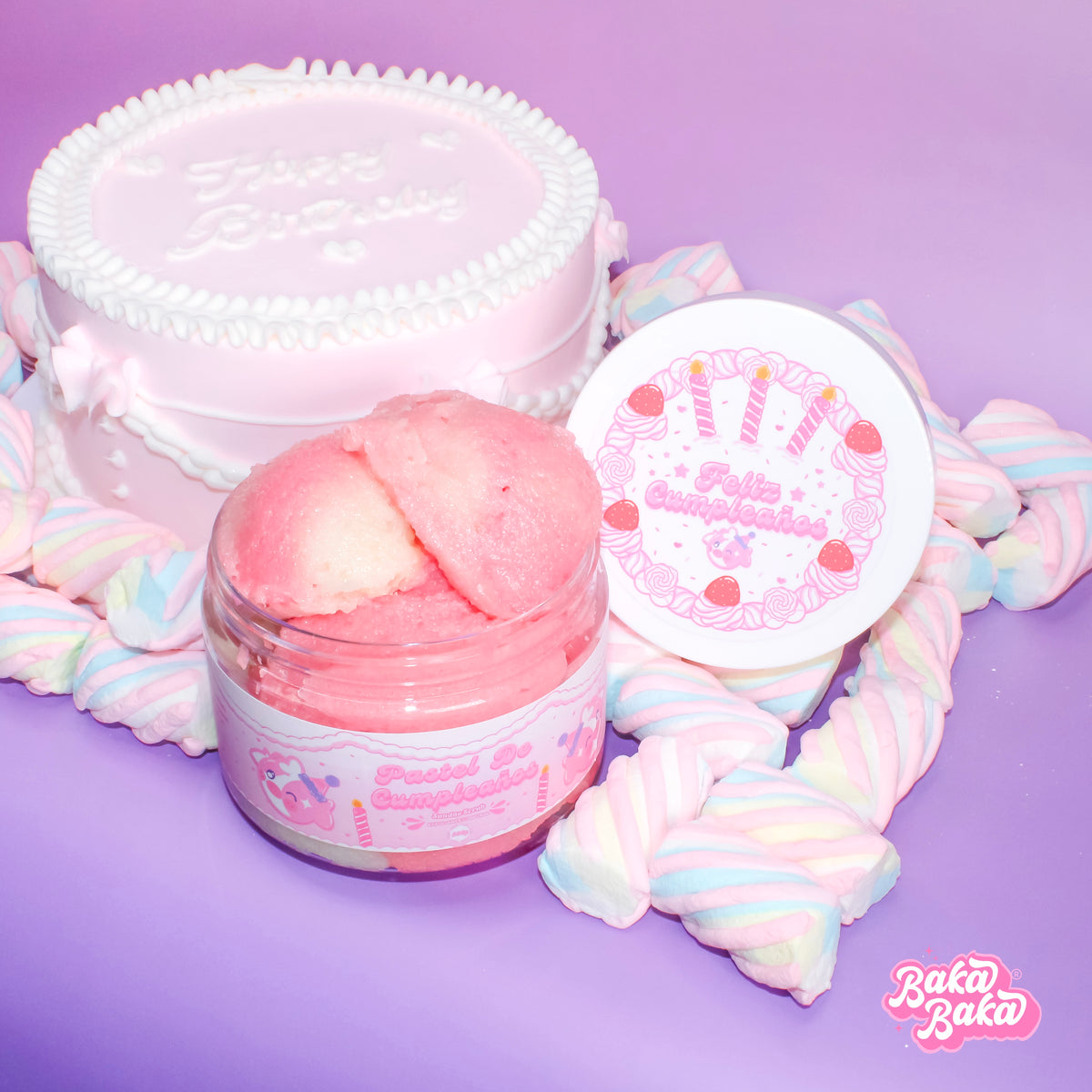 Bubble Duo Pastel de Cumpleaños/ Exfoliante y Gel de Ducha | Birthday Cake