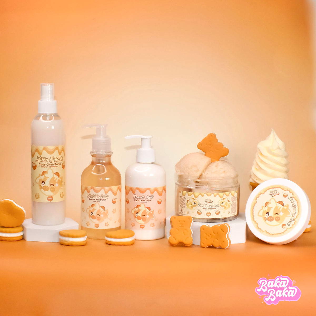 Baka Kit Coco Chan Purin/ Colección Corporal Completa | Coconut Milk