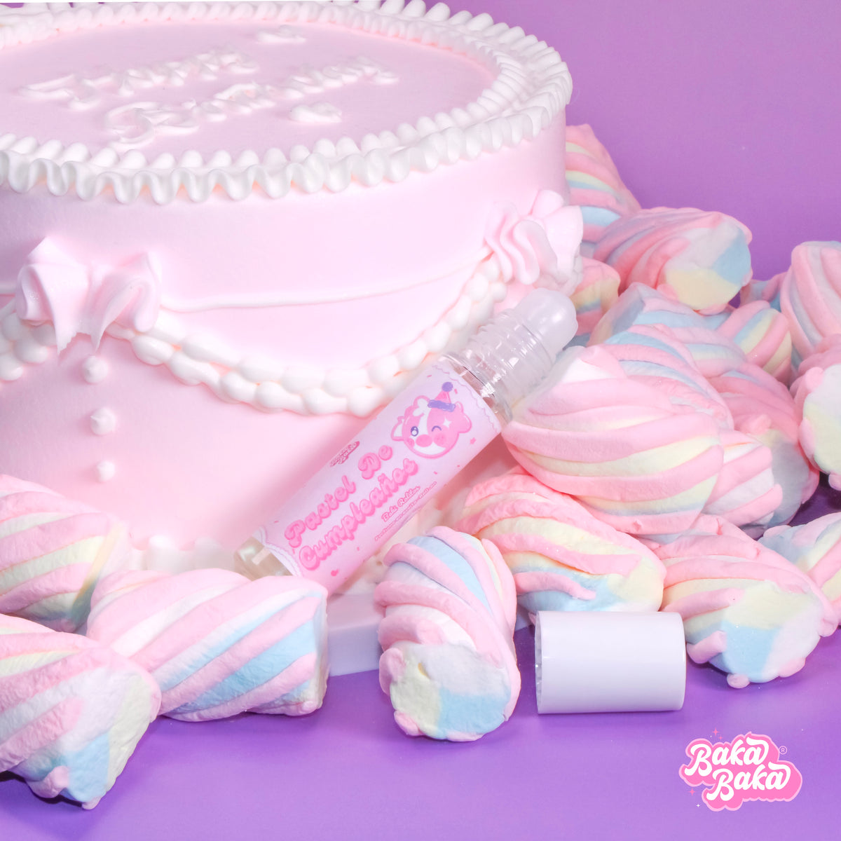 Pastel de Cumpleaños Baki Rolito/ Perfume en Aceite | Birthday Cake