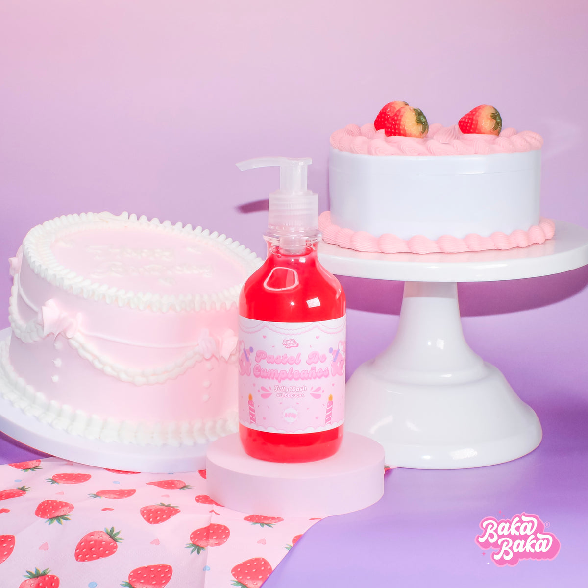 Bubble Duo Pastel de Cumpleaños/ Exfoliante y Gel de Ducha | Birthday Cake