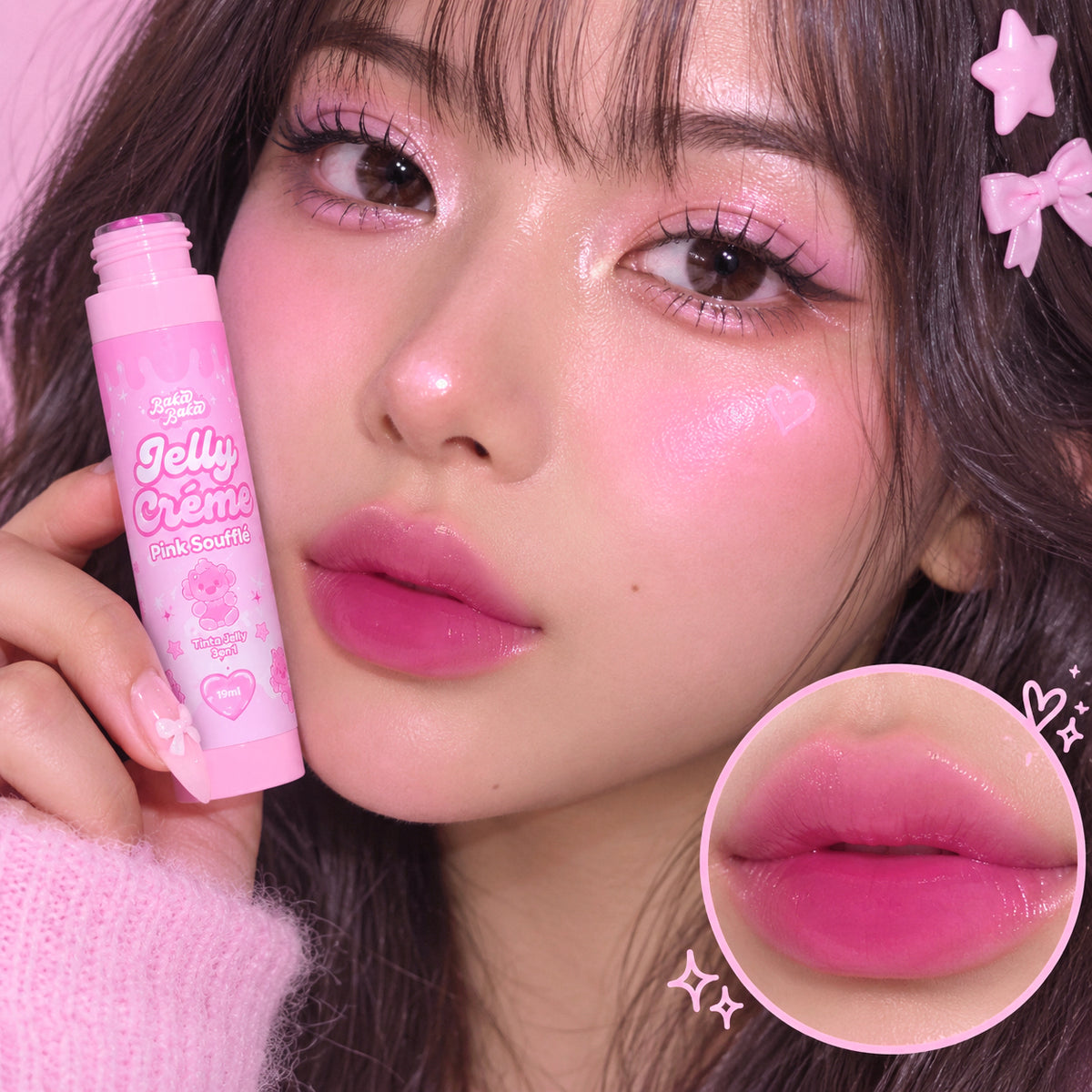 Jelly Créme Pink Soufflé/ Tinta Jelly 3en1 | Bubblegum