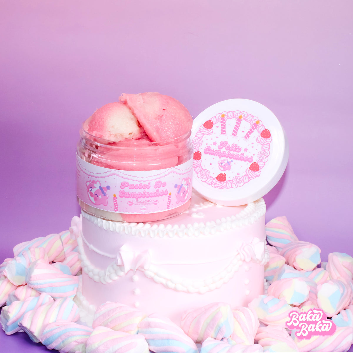 Bubble Duo Pastel de Cumpleaños/ Exfoliante y Gel de Ducha | Birthday Cake