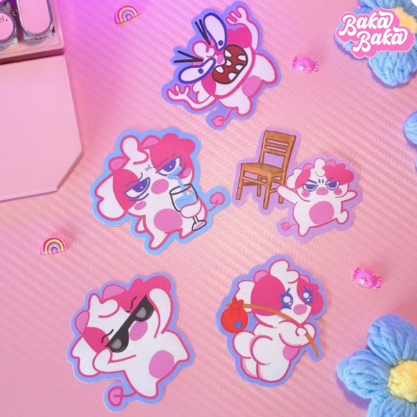 Kit de Stickers BAKITA MEME Vol.1 – 5 sticker de Baka Baka