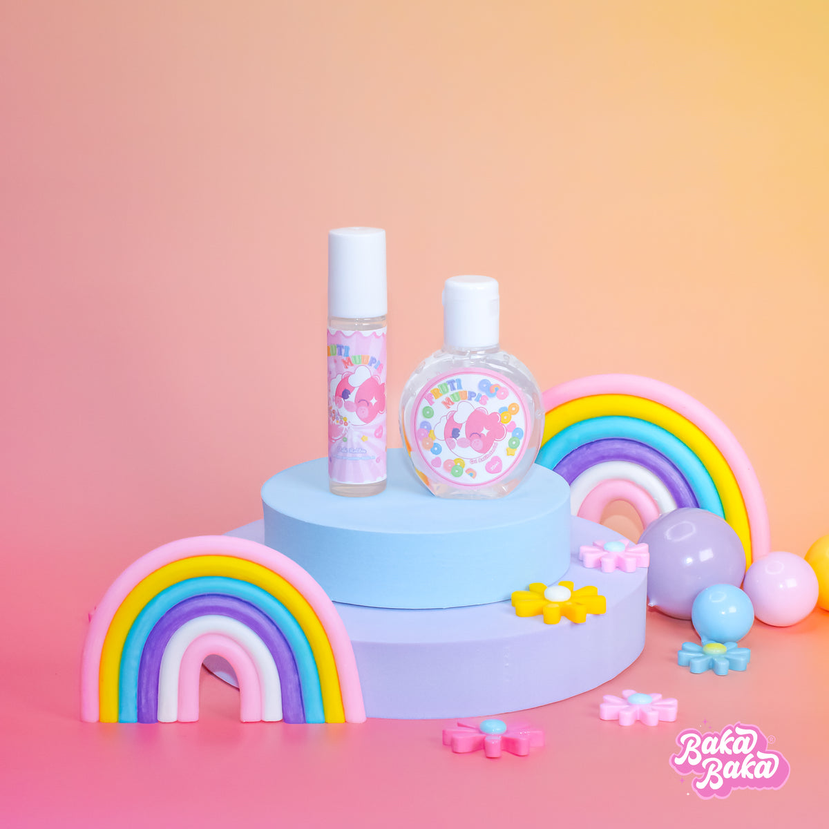 Pocket Duo Fruti Muupis/ Perfume en Aceite + Gel Antibacterial | Tropical Fruit