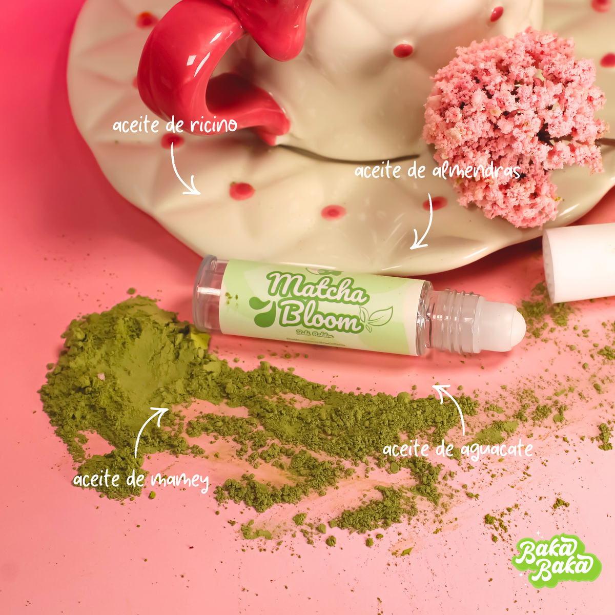 Baki Rolito Matcha Bloom/ Perfume en Aceite Roll-On