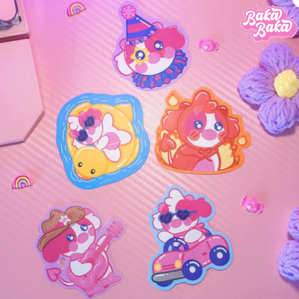 Kit de Stickers BAKITA STUFF Vol.1 – 5 sticker de Baka Baka