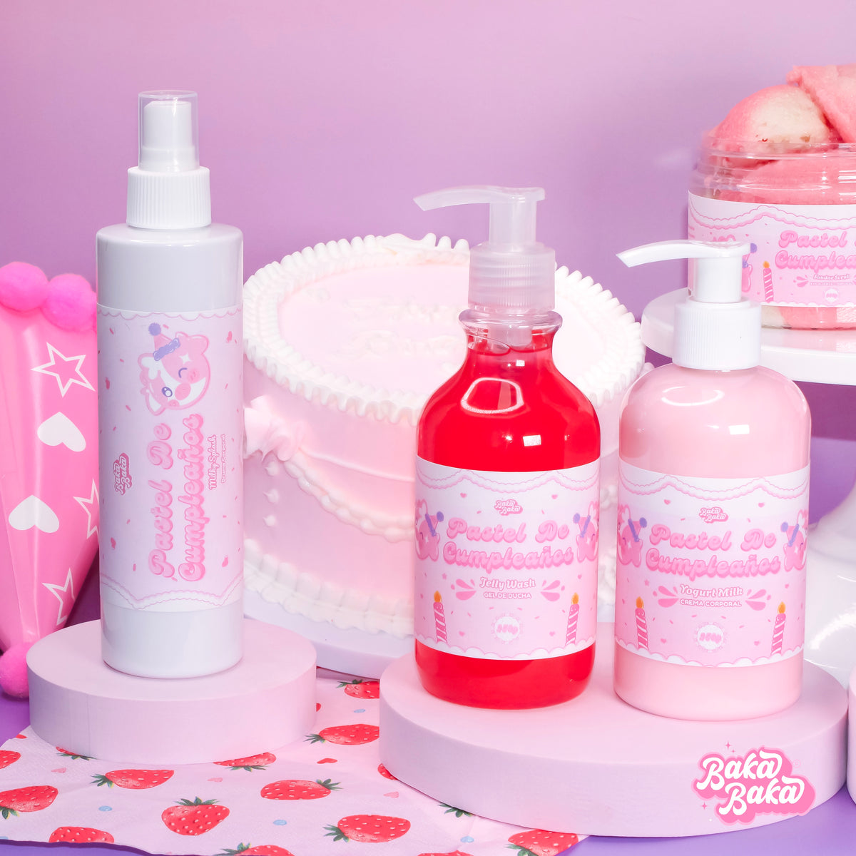 Baka Kit Pastel de Cumpleaños/ Colección Corporal Completa | Birthday Cake