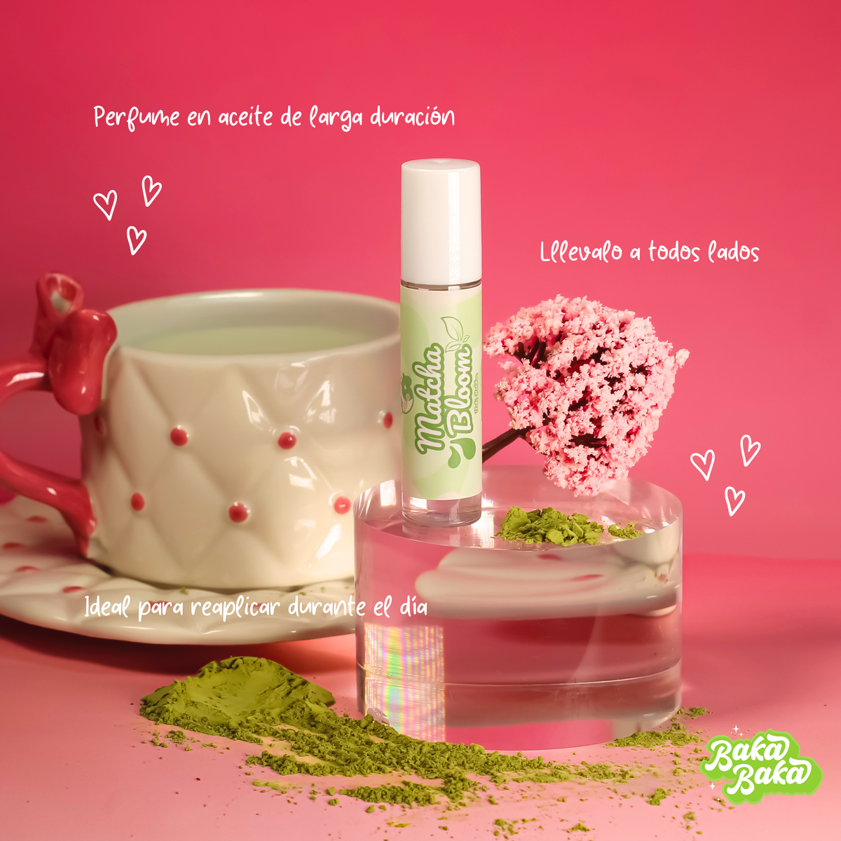 Baki Rolito Matcha Bloom/ Perfume en Aceite Roll-On