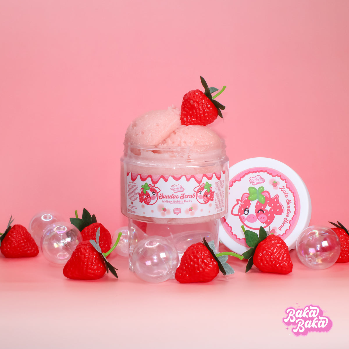 Ichiban Bubble Party Sundae Scrub/ Exfoliante Corporal | Strawberry Soda