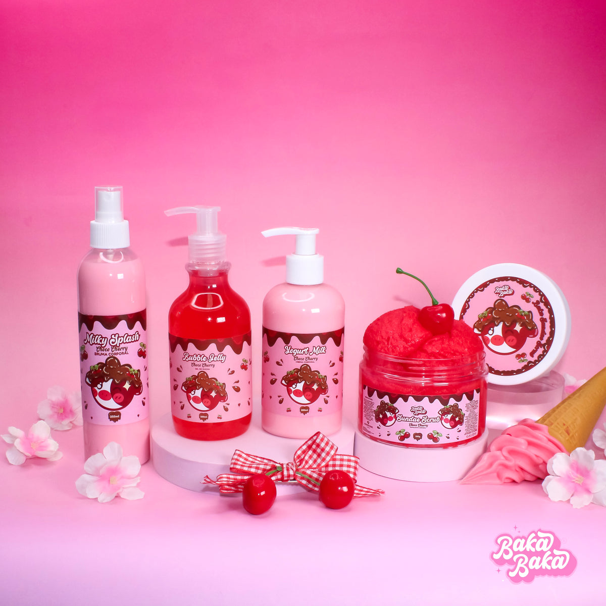 Baka Kit Choco Cherry/ Colección Corporal Completa | Candy Cherry