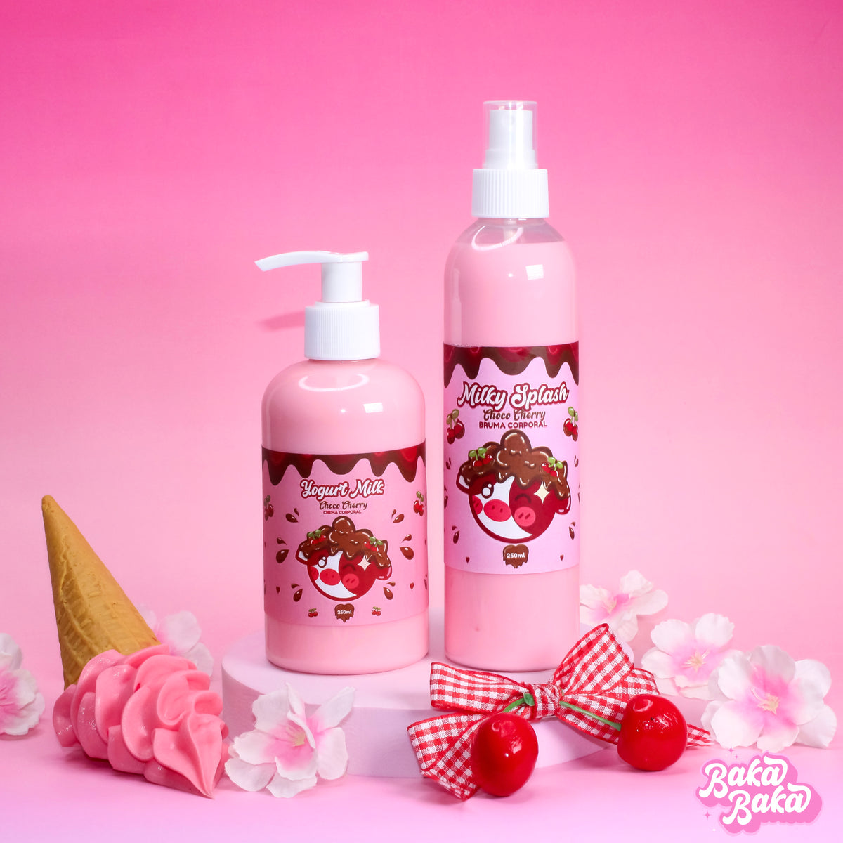 Milky Duo Choco Cherry/ Crema y Splash Corporal | Candy Cherry