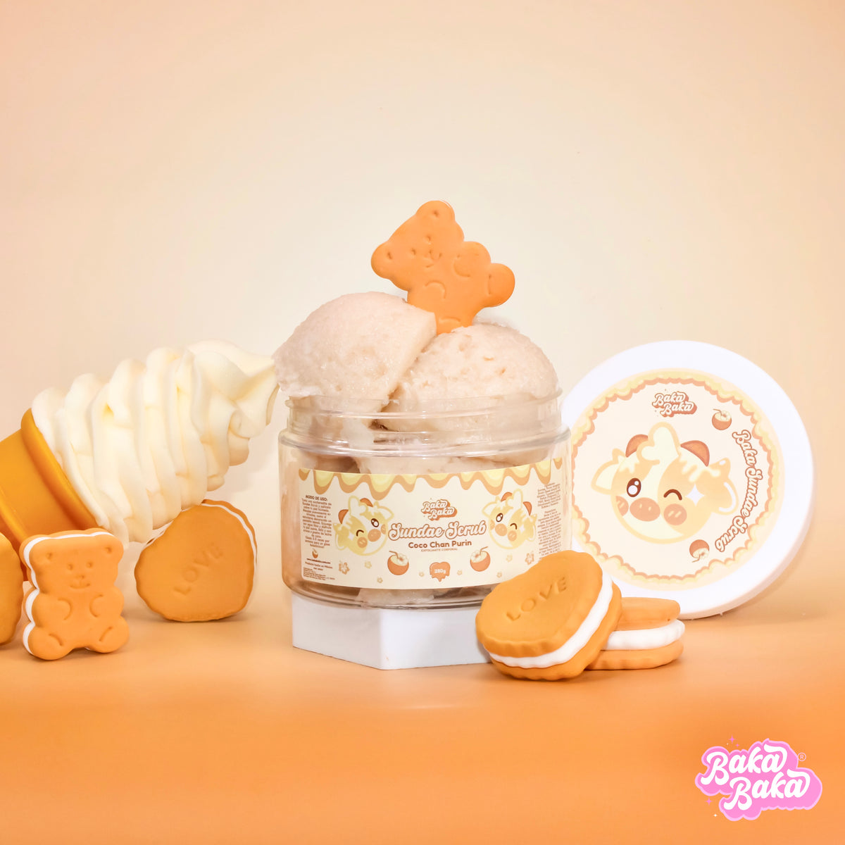 Coco Chan Purin Sundae Scrub/ Exfoliante Corporal | Coconut Milk