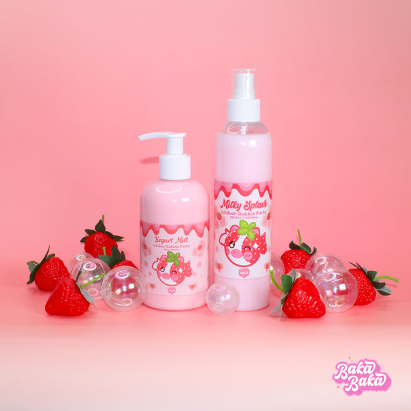 Milky Duo Ichiban Bubble Party / Crema y Splash Corporal | Strawberry Soda