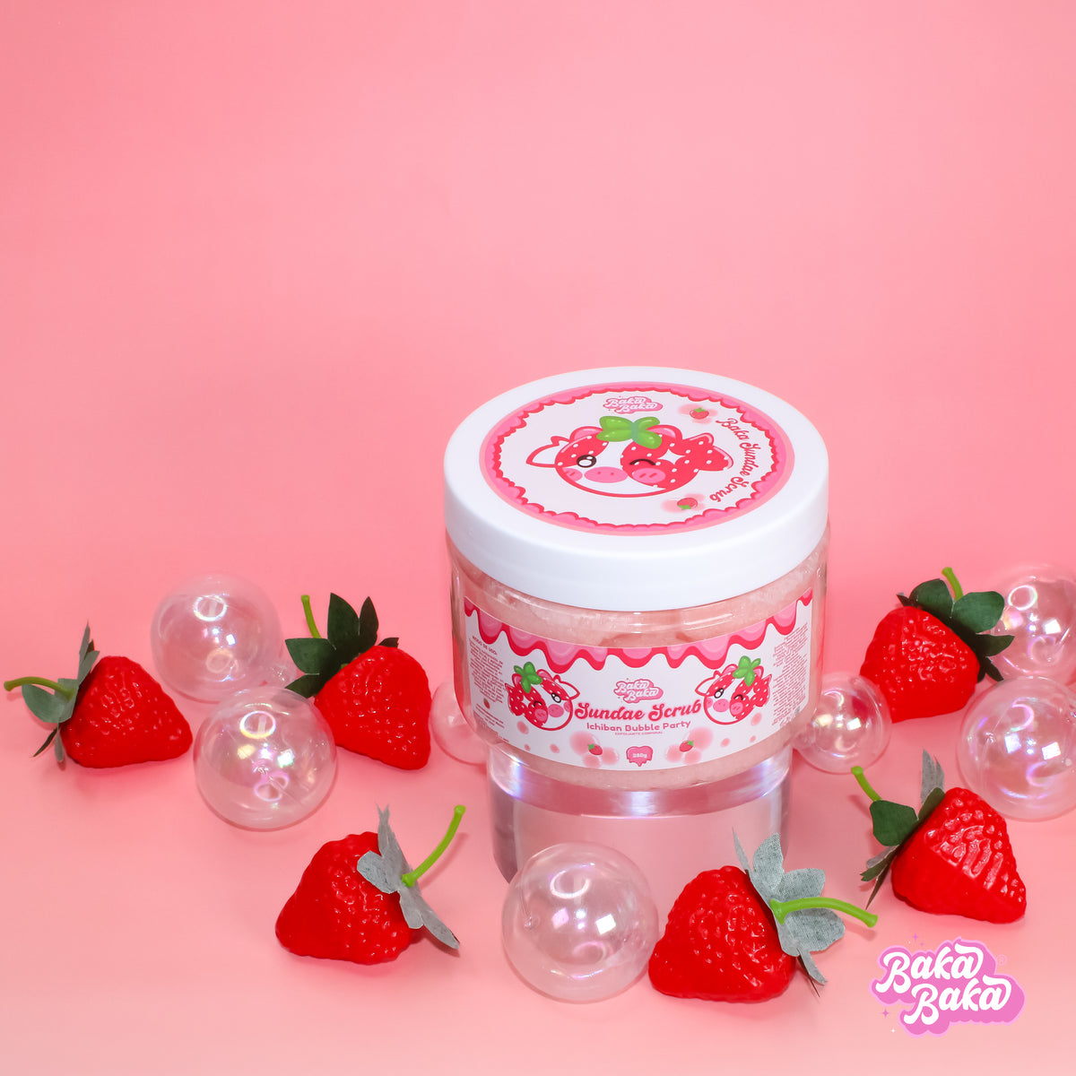 Ichiban Bubble Party Sundae Scrub/ Exfoliante Corporal | Strawberry Soda