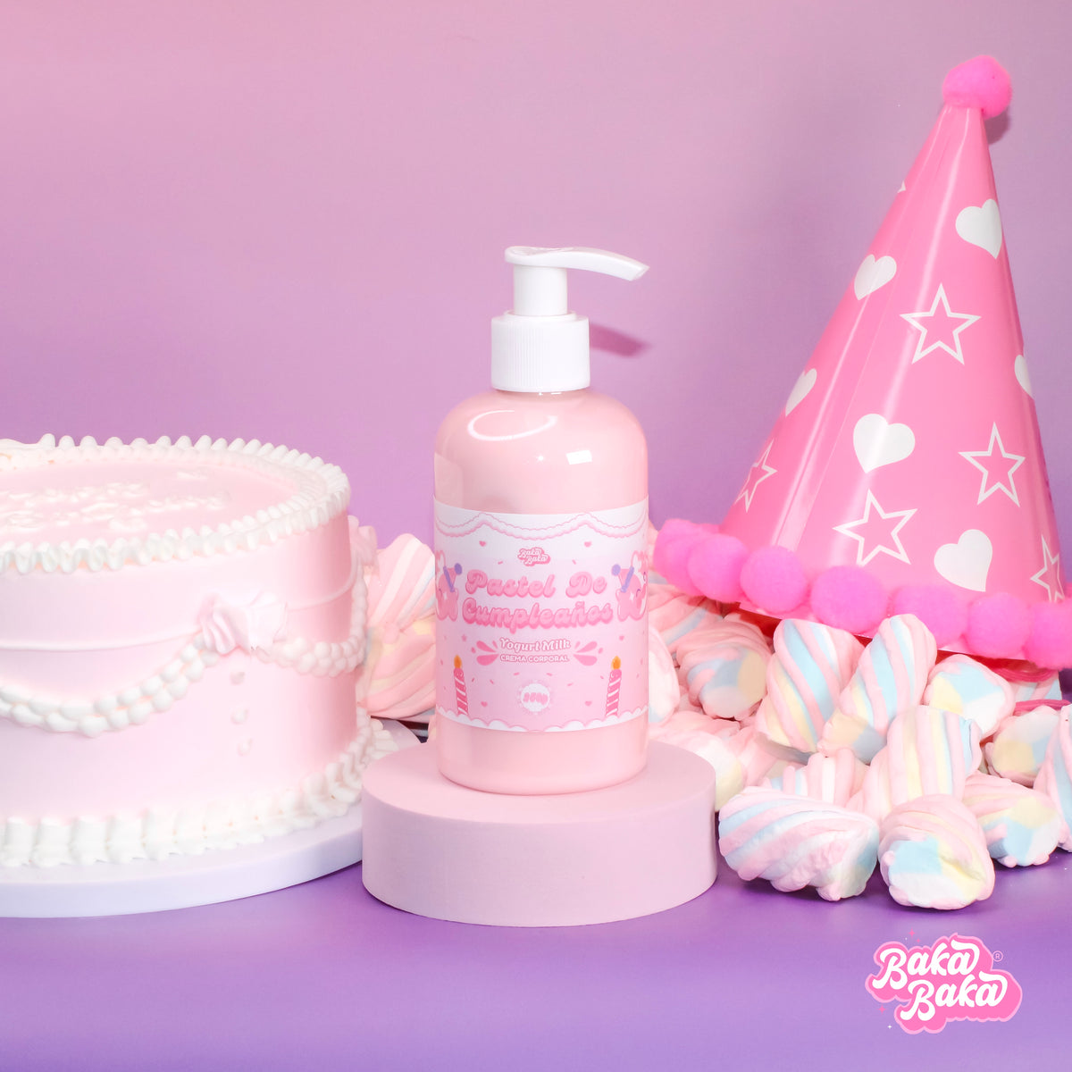 Pastel de Cumpleaños Yogurt Milk/ Crema Corporal | Birthday Cake